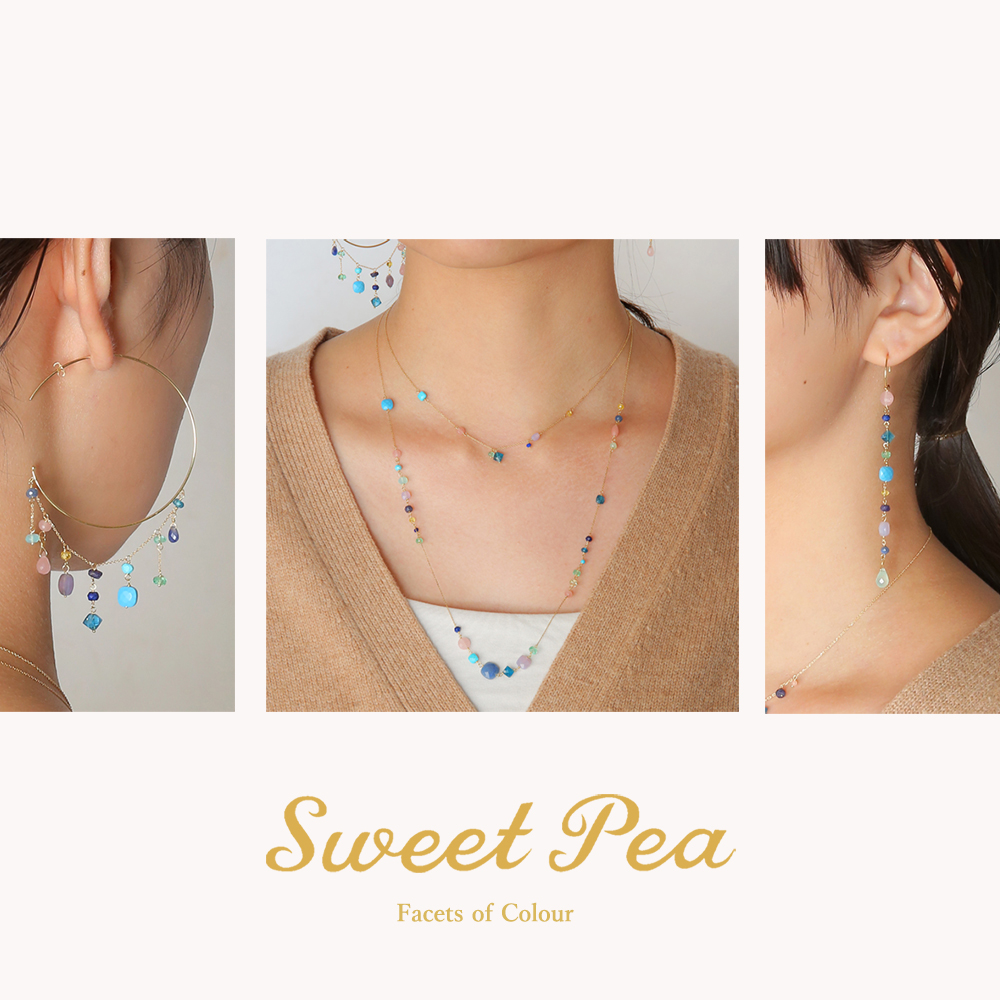 SWEET PEA ”Facets of Colour”｜ H.P.FRANCE BIJOUX｜H.P.FRANCE公式サイト